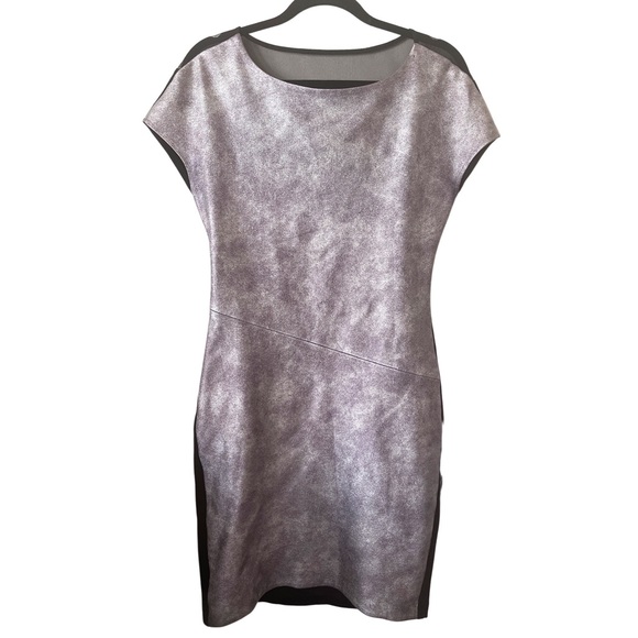 Bcbg Max Azria Biarra Silver Bloom Metallic Formal Dress Dress Size S Bodycon
